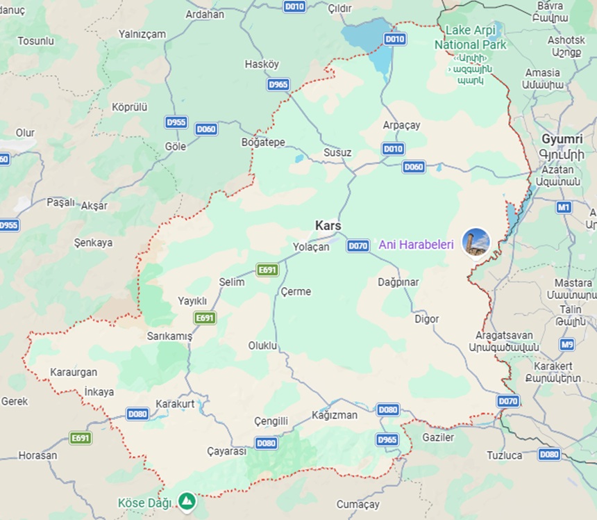 Kars google maps