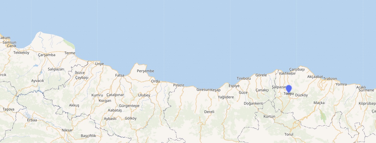 tonya black sea map