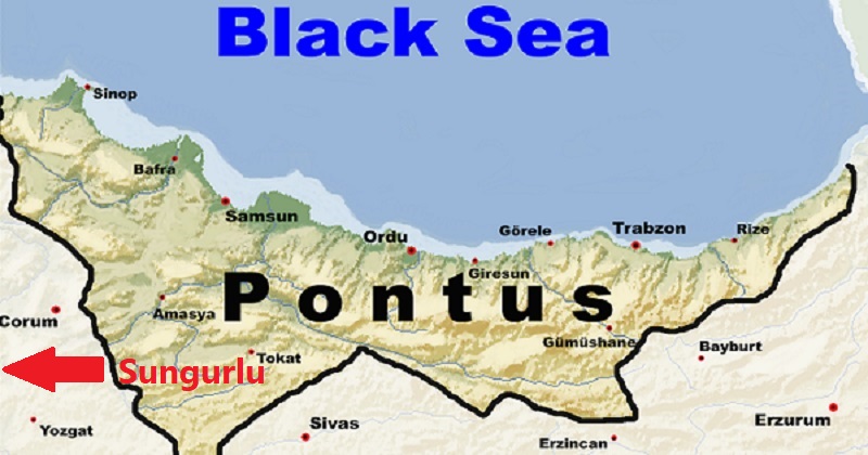 sungurlu map